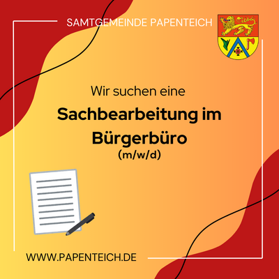 Stellenanzeige B&uuml;rgerb&uuml;ro