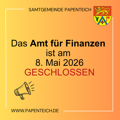 Amt f&uuml;r Finanzen geschlossen(3)