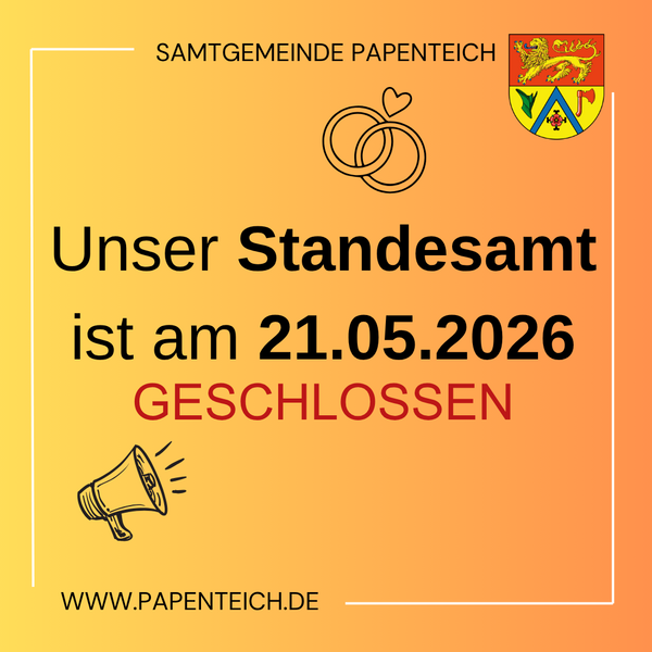 Bild vergr&ouml;&szlig;ern: Standesamt geschlossen(1)