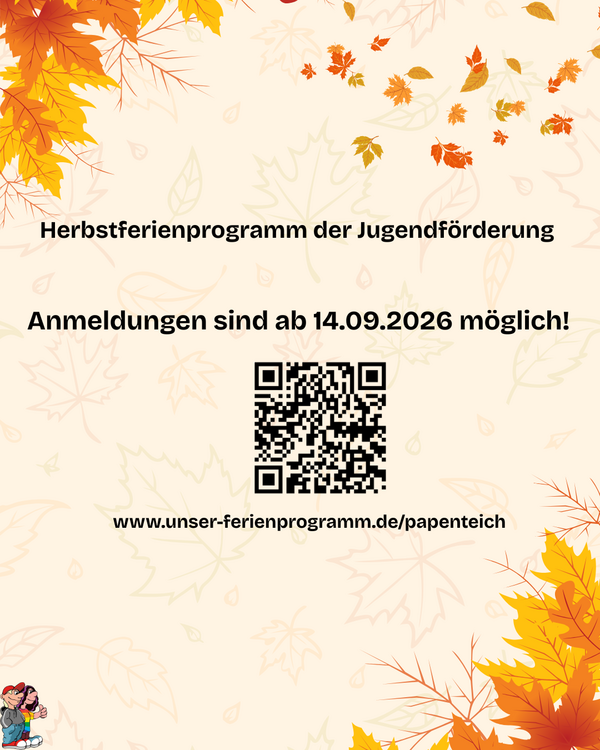 Bild vergr&ouml;&szlig;ern: Hier ist das Portal f&uuml;r das Herbstferienprogramm verlinkt.