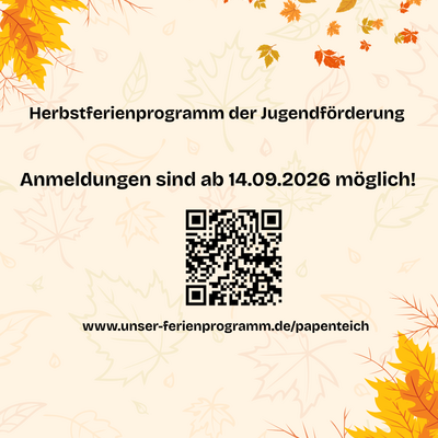 Hier ist das Portal f&uuml;r das Herbstferienprogramm verlinkt.