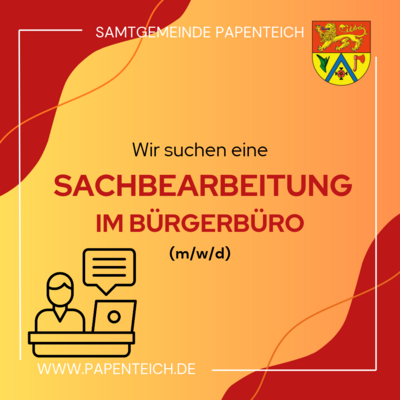 B&uuml;rgerb&uuml;ro Stellenausschreibung