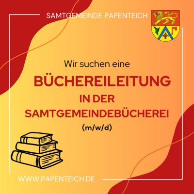 Stellenausschreibung - B&uuml;chereileitung